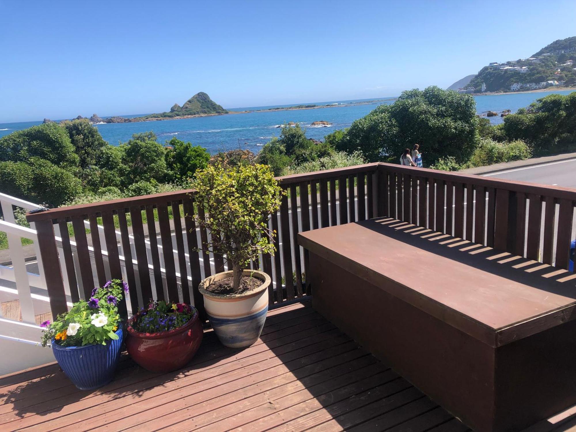 Seafront Haven In Island Bay With Deck, Outdoor Bath, And Parking Apartment Wellington Exterior photo